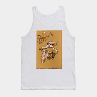 Impossibly Stylish Scooter Ape Roars Past Aqueduct Tank Top